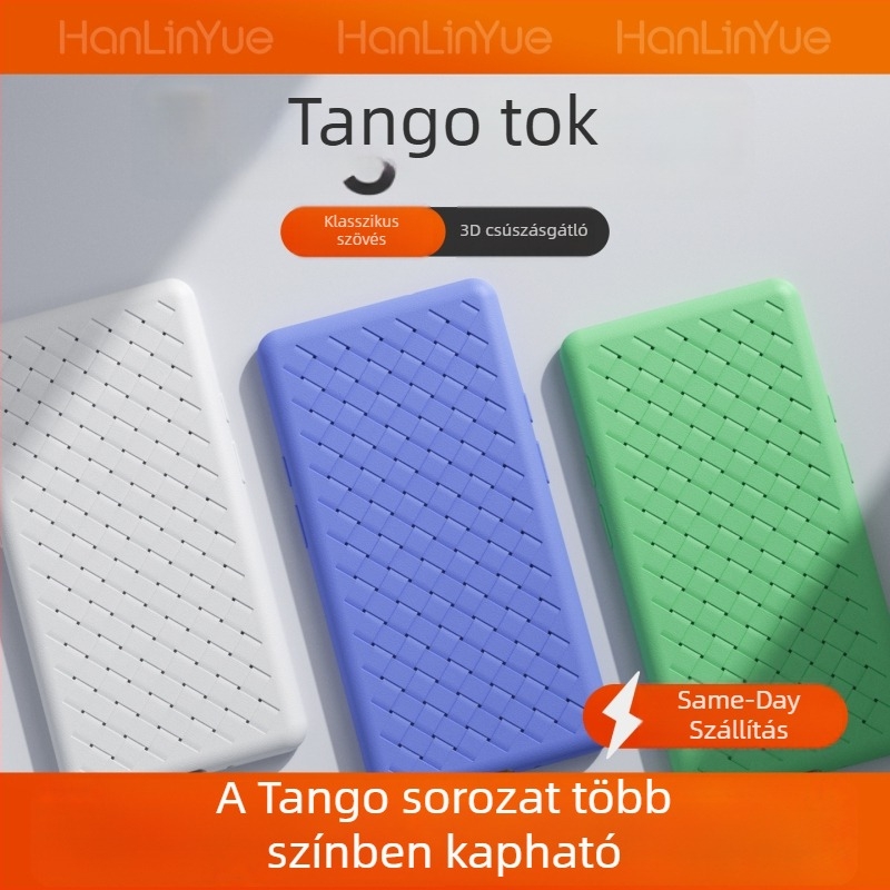 iReader Tango TPU védőtok szövött textúrával, csúszásmentes, matt felület