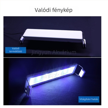 Húzható LED-akváriumfény állvánnyal – energiatakarékos megvilágítás aquascapinghez, algatermesztő fény, vízálló, vízi növényekhez, kis- és közepes tartályokhoz