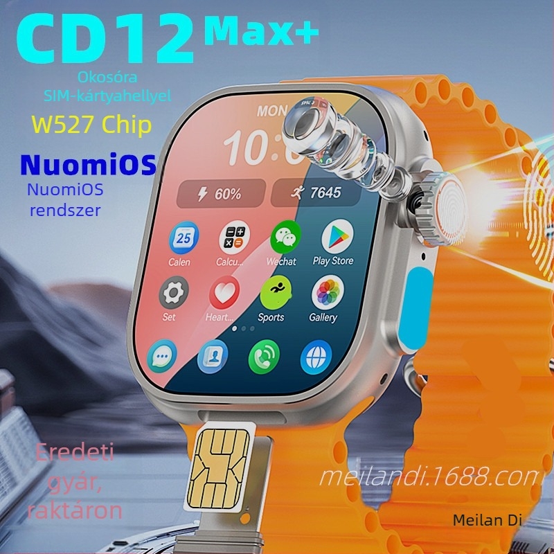 Okosóra ujjlenyomat-azonosítással, SIM-kártya-nyílás, AMOLED kijelző, vér oxigén-szint észlelése, vízálló