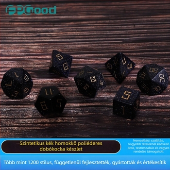 Wowu D20 poliedrikus dobókockák — szintetikus kristály, 20 oldal, 1 készlet, testreszabás elérhető