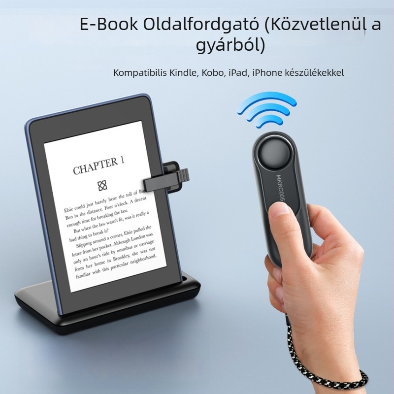 Kindle oldalfordító - távirányítós kiegészítő e-könyvekhez, semleges márka