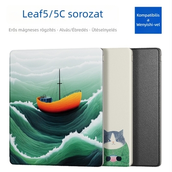 Leaf5 védőtok mágneses záródással, flip kivitel