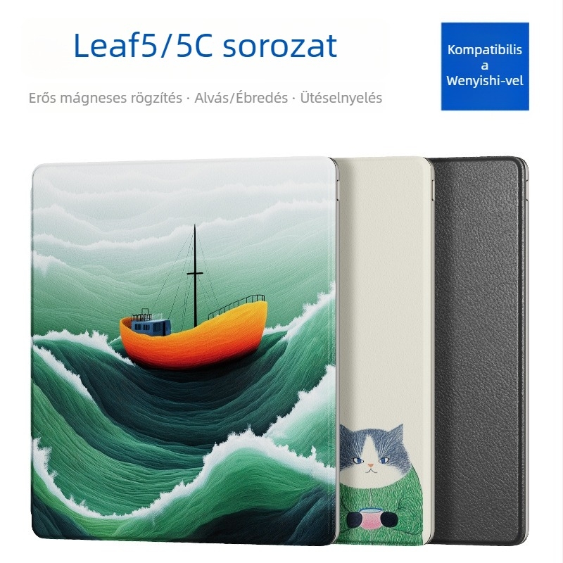 Leaf5 védőtok mágneses záródással, flip kivitel