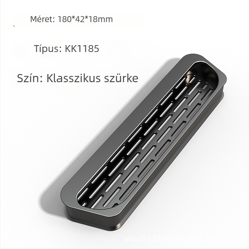 Hálós szekrényajtó fogantyú, beépített gázfőző, szellőző szekrény, ruhásszekrény, beépített erkélyfogantyú, fiók, modern minimalista stílus