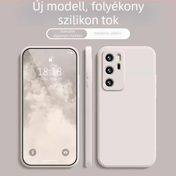 Huawei P40 telefonvédő tok — Minimalista védőtok egyenes élével, P40 és P40 Pro kompatibilis, Youth Edition Lite