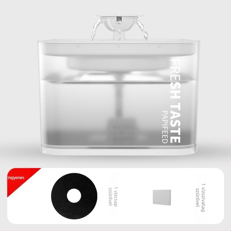 Macskák számára automatikus vízadagoló készülék, automatikus keringéssel, nagy kapacitású (Alkalmazás-támogatás nélkül)