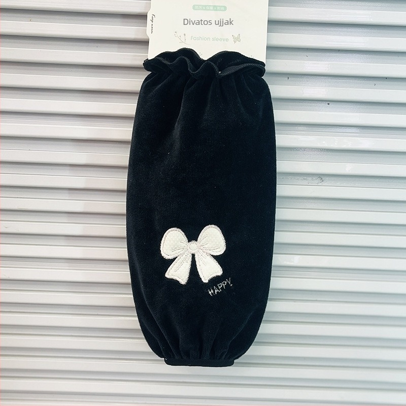 Női karvédők – poliészter, foltálló, domborított textúra, tél, aranyos stílus