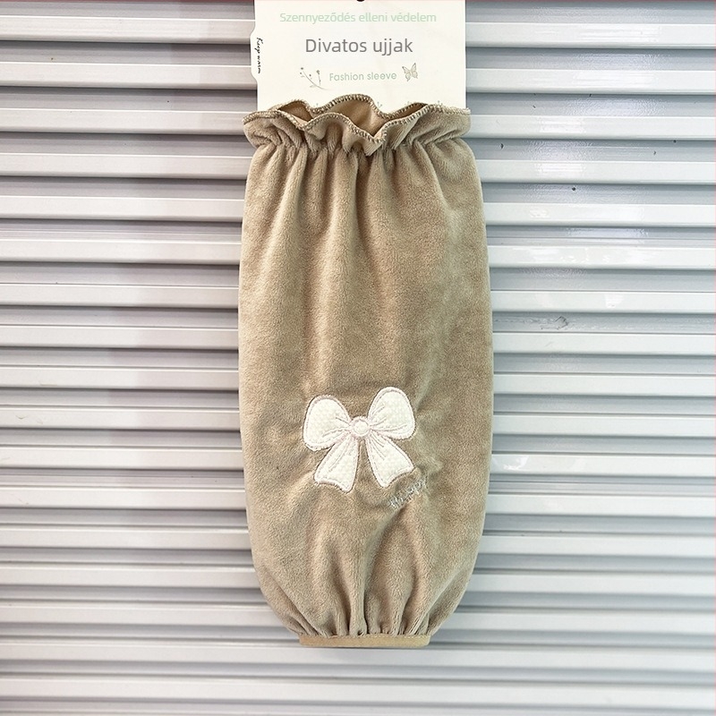 Női karvédők – poliészter, foltálló, domborított textúra, tél, aranyos stílus