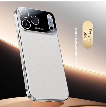 Valódi bőrből készült, teljes lefedettségű védőtok iPhone 17 Pro Max 17Air-hez, kamera-lencse védelmet nyújt