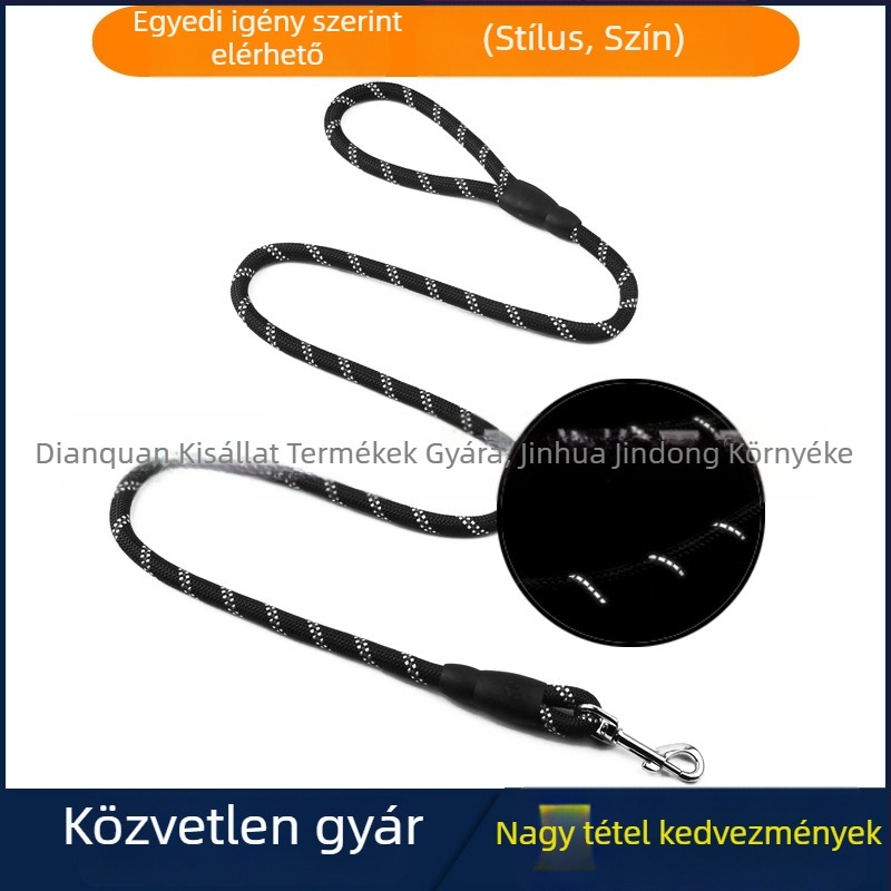 Kutyapóráz (Tow rope) – Poliészter; Nem nyújtható; Dobozmennyiség: 200 db; Nem importált