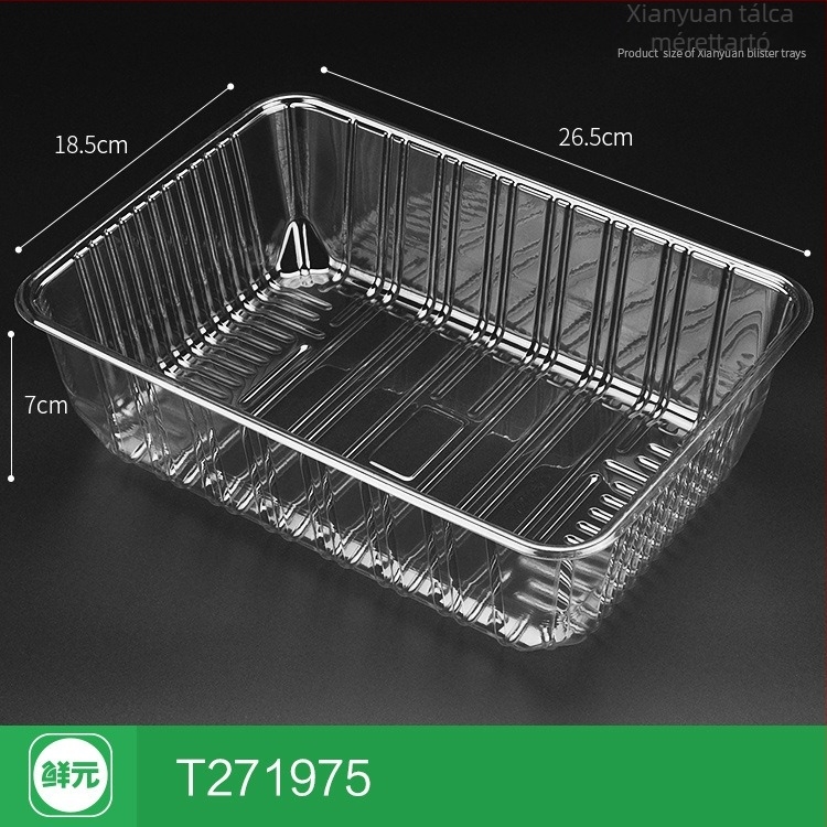 Egyszer használatos PET gyümölcstál fedél nélküli, modell 1813, PET anyag, falvastagság 0,3 mm, belső átmérő 120 mm