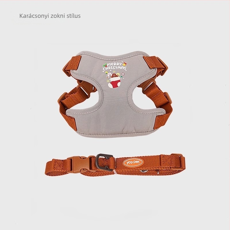Mellény-stílusú kutyahám, állítható mellkasi pánttal, anyaga: szövet