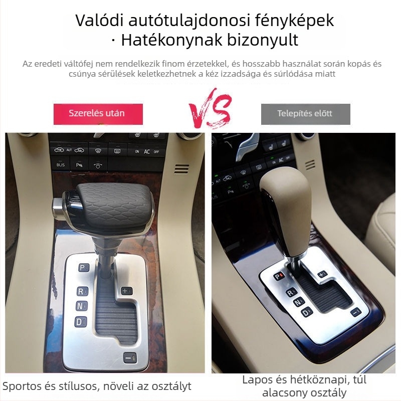 Bőr váltókargomb Volvo S60/V70/XC60/XC70/S80L