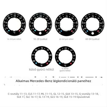 Anxin Mercedes-Benz klímaberendezés kapcsolópanelje G-Class, C-Class, CLS, ML, GL, GLK, SLK, SLC modellekhez