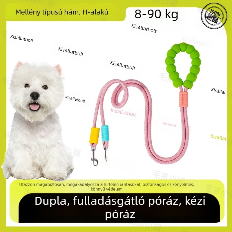 Seven Seconds I-alakú kutya mellkashám pórázzal, robus kivitel robbanásálló, sétákhoz és kertészkedéshez