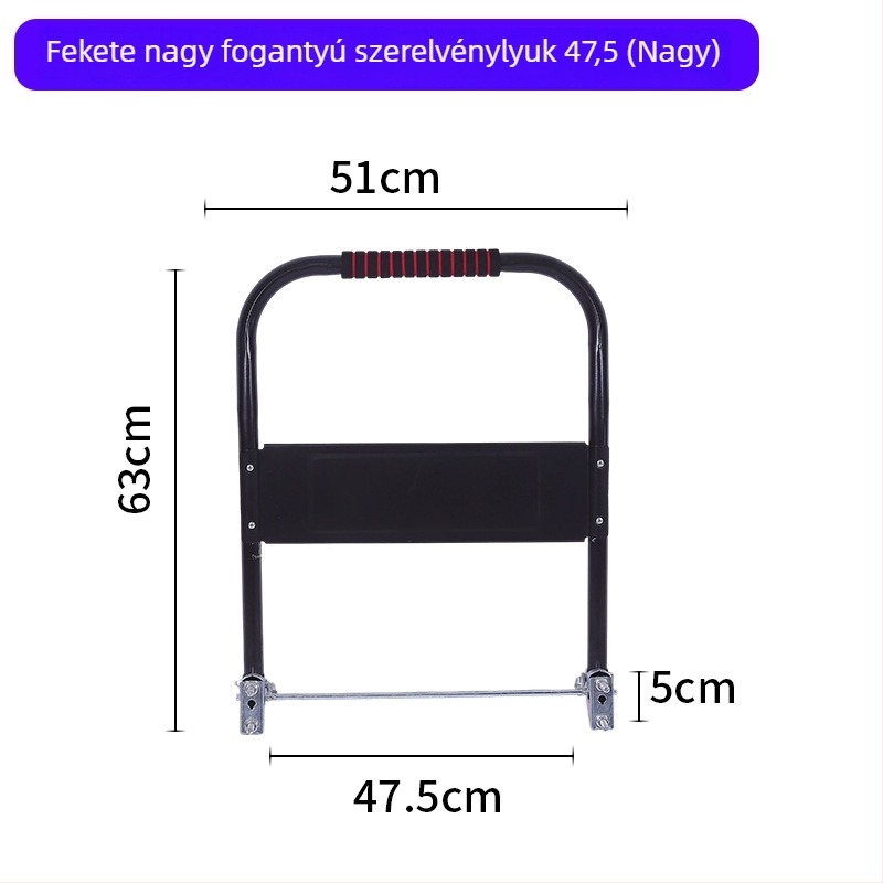 Bevásárlókocsi fogantyú, összecsukható és mozgatható, galvanizált acélcső, Xingyue márka