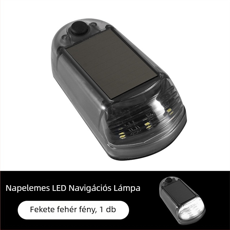 Napelemes tetővilágítás autókhoz, teherautókhoz és pickupokhoz, 3‑LED-es módosított fény, vezeték nélküli, villogó, 5W/5V, 001