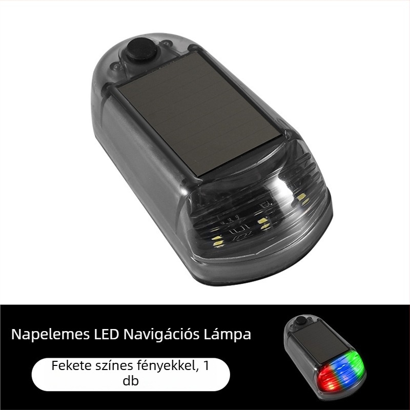 Napelemes tetővilágítás autókhoz, teherautókhoz és pickupokhoz, 3‑LED-es módosított fény, vezeték nélküli, villogó, 5W/5V, 001