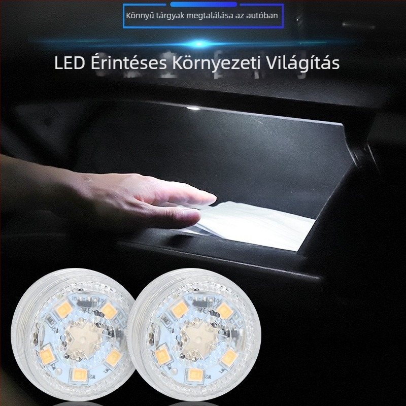 Olvasólámpa LED belső autóvilágításhoz — Little family, műanyag test, modell Bd indoor light touch light, univerzális kompatibilitás