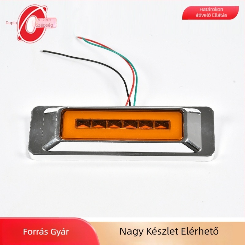 Kamion oldalsó LED világítás 12–24V, 30W, 6000K, univerzális kompatibilitás