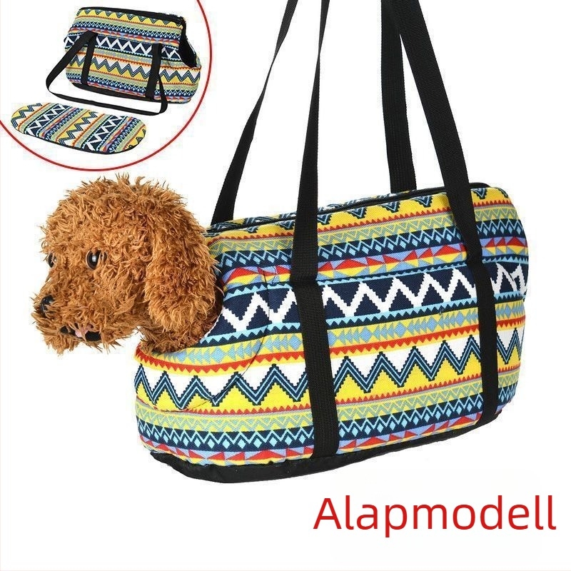 Kutyák és macskák számára vállon át vihető kisállat-táska, téli meleg plüss belsővel, textile anyag