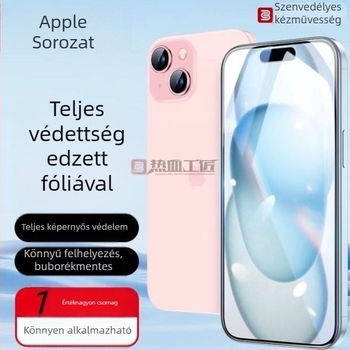 Passionate craftsman edzett üveg teljes lefedettségű képernyővédő iPhone 13 Pro Max-hoz, HD tisztaság