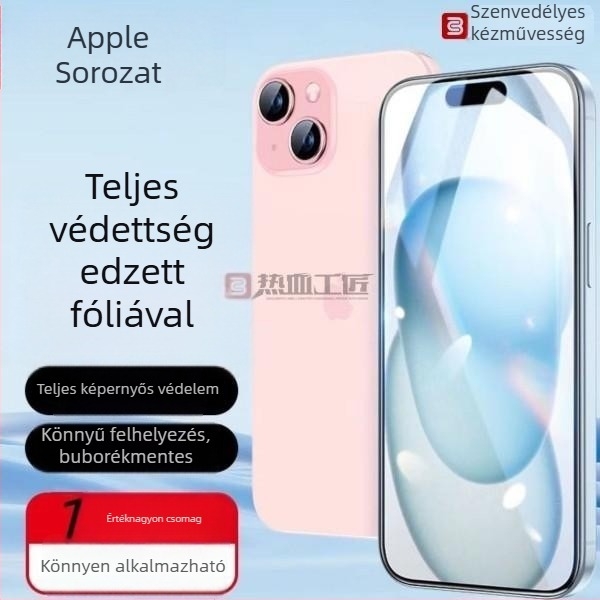 Passionate craftsman edzett üveg teljes lefedettségű képernyővédő iPhone 13 Pro Max-hoz, HD tisztaság
