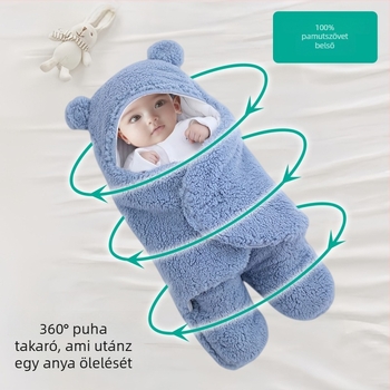 100% pamut baba swaddle takaró és hálózsák — újszülötteknek és 1–3 éveseknek, egész évben, tömeg 300–500 g, testreszabható