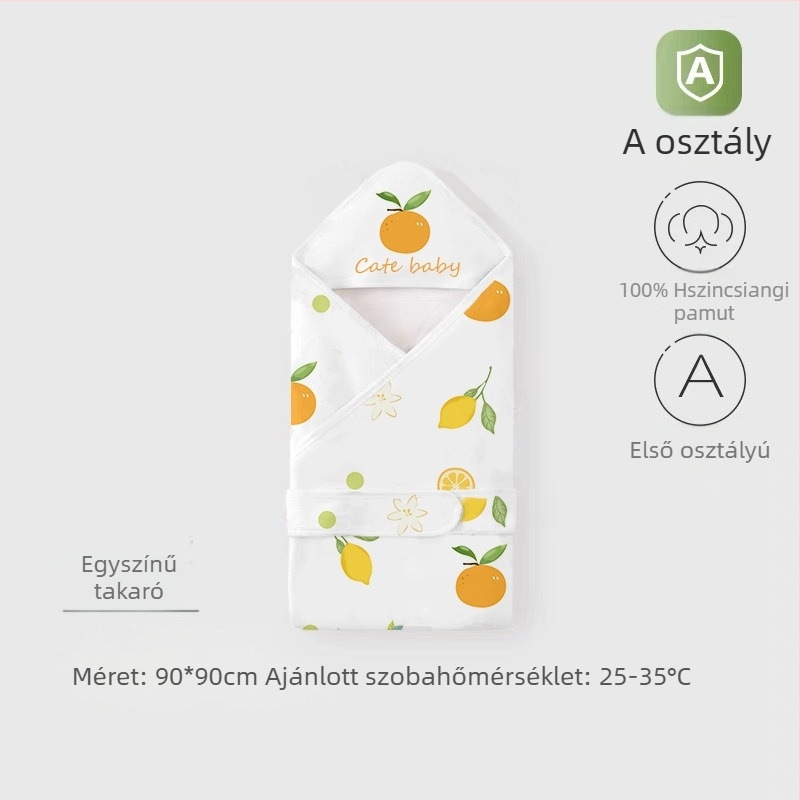 100% pamutból készült újszülött ölelőkendő, könnyű nyárra, állatmintával