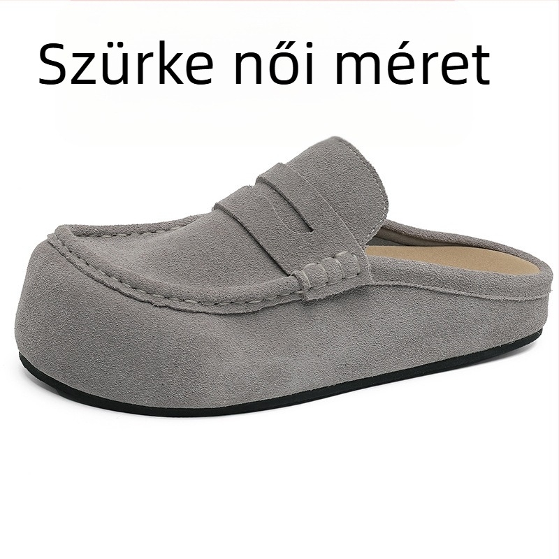 Férfi platform cipő, vastag talppal a magasság növeléséért, velúr felsőrész, gumitalp, slip-on zárás, kényelmes stílus, modell 92286