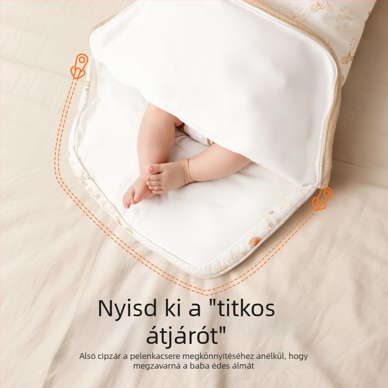Sűrű, 100% pamutból készült újszülött beburkoló kendő, A osztály, egységes kialakítás, négy évszakos használatra