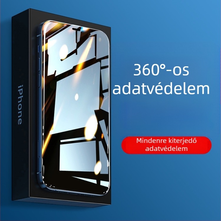 360° magánéletvédelmi kijelzővédő üveg iPhone 17 Pro és iPhone 16 Pro Max készülékekhez