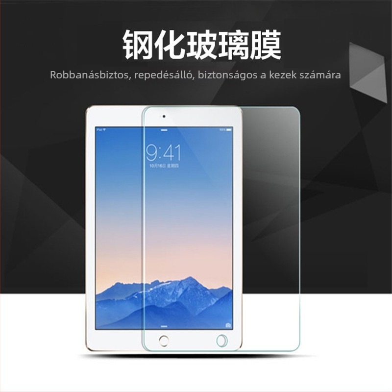 Edzett üveg előlapvédő fólia iPad Air 6 és iPad Pro 12,9/9,7/10,2 hüvelykhez – teljes képernyővédő