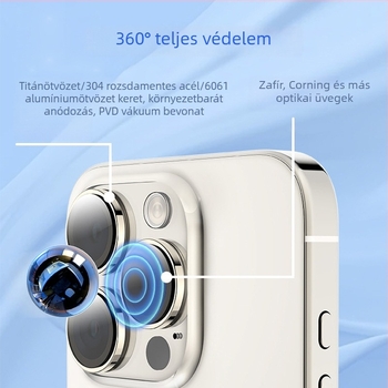 Apple 17-hez lencsevédő fólia — HD optikai üveg (szafír vagy Corning), testreszabható
