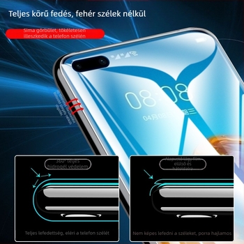 Huawei P40 Pro előlapi és hátlapi hidrogél képernyővédő, matt él, ujjlenyomat-mentes