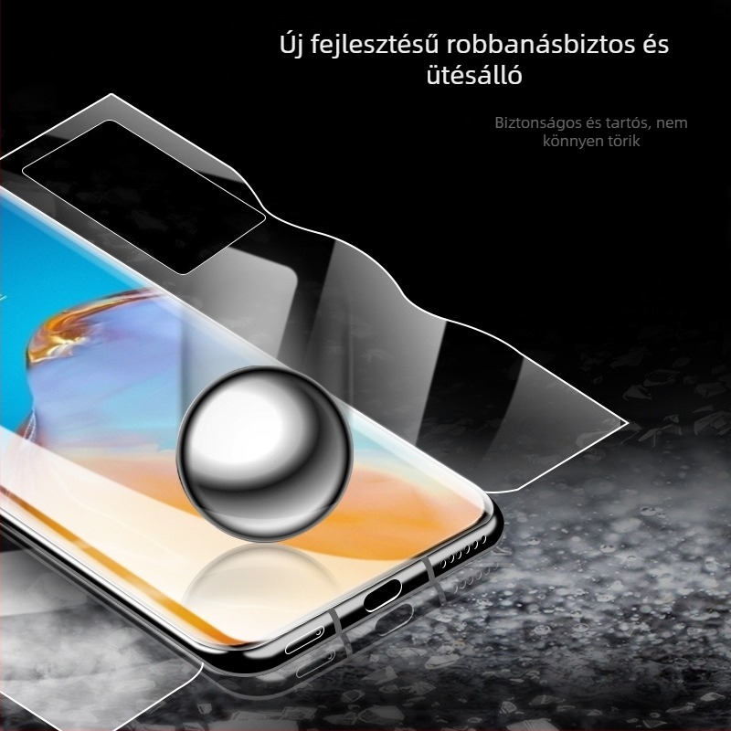 Huawei P40 Pro előlapi és hátlapi hidrogél képernyővédő, matt él, ujjlenyomat-mentes