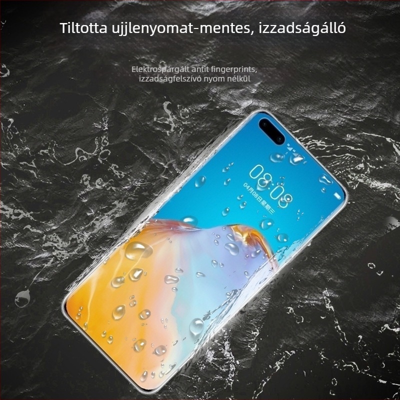 Huawei P40 Pro előlapi és hátlapi hidrogél képernyővédő, matt él, ujjlenyomat-mentes