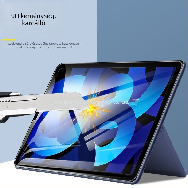 Yong Jiu edzett üveg kijelzővédő iPad Air 5-höz (10,9 hüvelyk) – HD, ujjlenyomatmentes