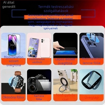 iPhone 17 Pro Max kamer lens védőfólia – edzett üveg, teljes fedettség, matt felület, HD, ujjlenyomat-mentes, ütésálló