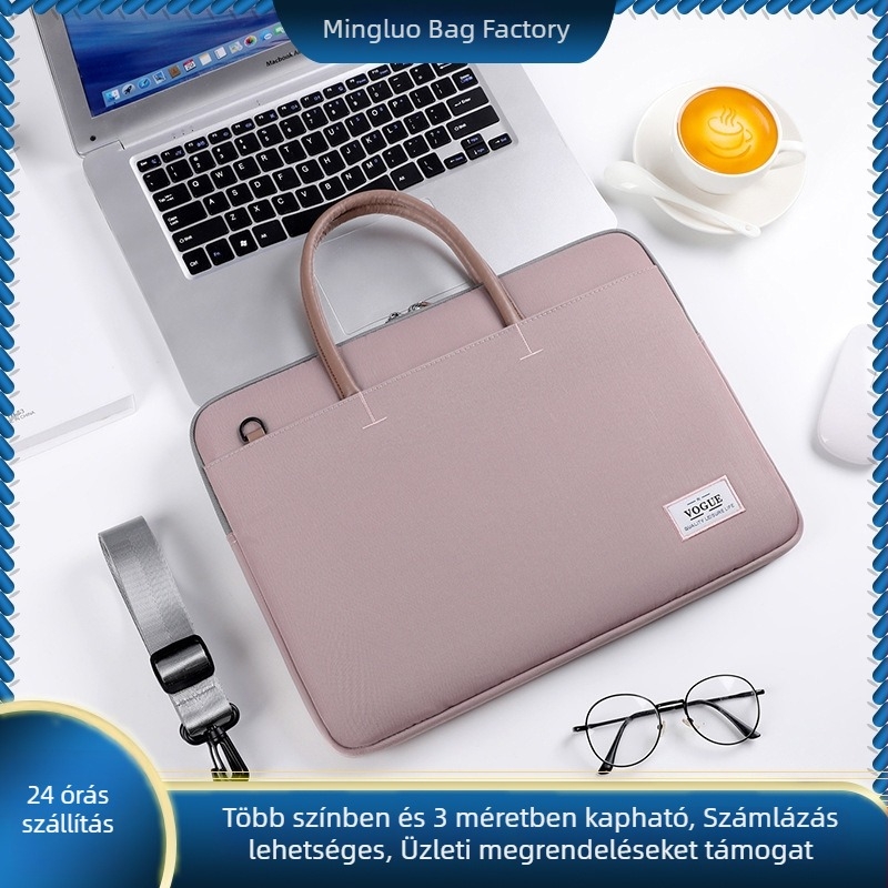 Női laptop táska, nagy kapacitású dokumentumtartó, ütésálló védőtok, üzleti utakhoz, 15 hüvelykes laptopokhoz illeszkedő