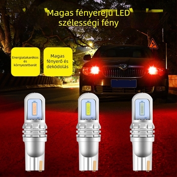 LED autó világítás T10 W5W 1860 SMD – 12V, 3W, 5000–6000 lm, 6000K; alkalmas a rendszámtábla világításra, nappali menetfényre és pozíció világításra