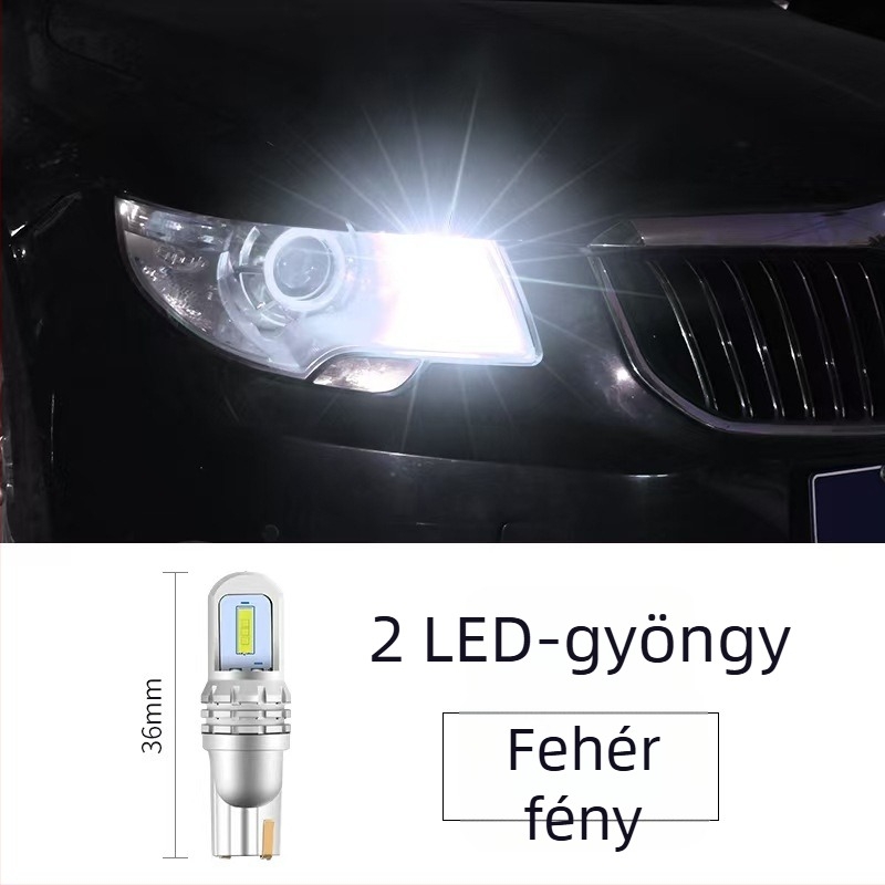 LED autó világítás T10 W5W 1860 SMD – 12V, 3W, 5000–6000 lm, 6000K; alkalmas a rendszámtábla világításra, nappali menetfényre és pozíció világításra