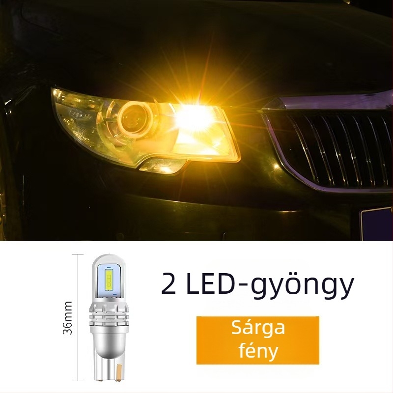 LED autó világítás T10 W5W 1860 SMD – 12V, 3W, 5000–6000 lm, 6000K; alkalmas a rendszámtábla világításra, nappali menetfényre és pozíció világításra