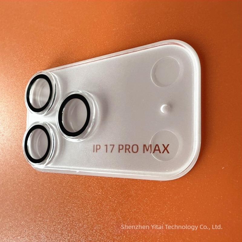 iPhone 17 Pro Max kamera védőfólia – 3D teljes fedés, átlátszó alap