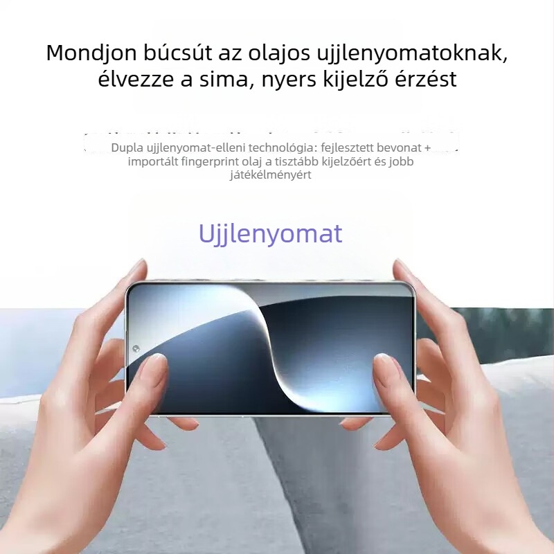iPhone 17 Pro Max előlap kijelző védő – edzett üveg, teljes lefedettség, robbanás elleni védelem, ütésálló, porálló