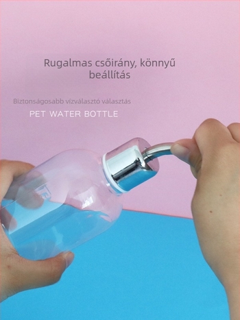 Üvegből készült itatópohár kisállatok számára golyóscsapárral – alkalmas hörcsögöknek és más apró állatoknak