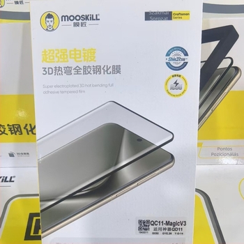 Membranemaker 3D forró hajlított elülső edzett üveg kijelzővédő iPhone 16 Pro Max-hoz - HD, esésálló, teljes képernyő, teljes ragasztás