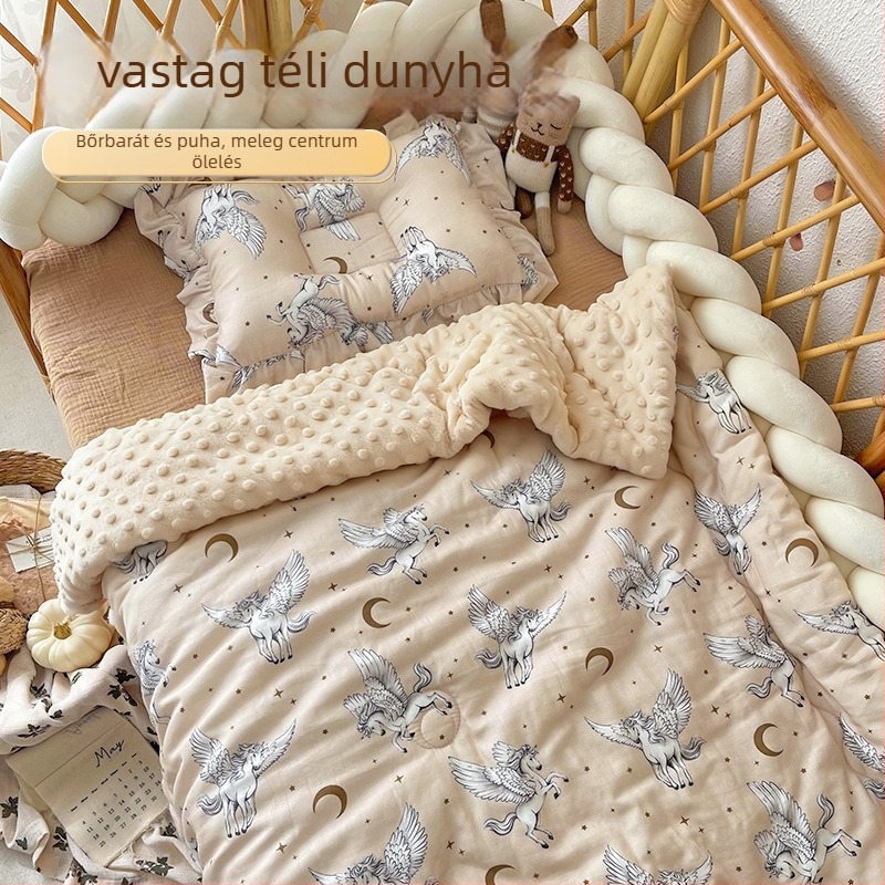 Baba quilt poliészter töltettel, 100% pamut anyagból, legfeljebb 1,5 kg, 3 év alattiaknak, koreai stílus