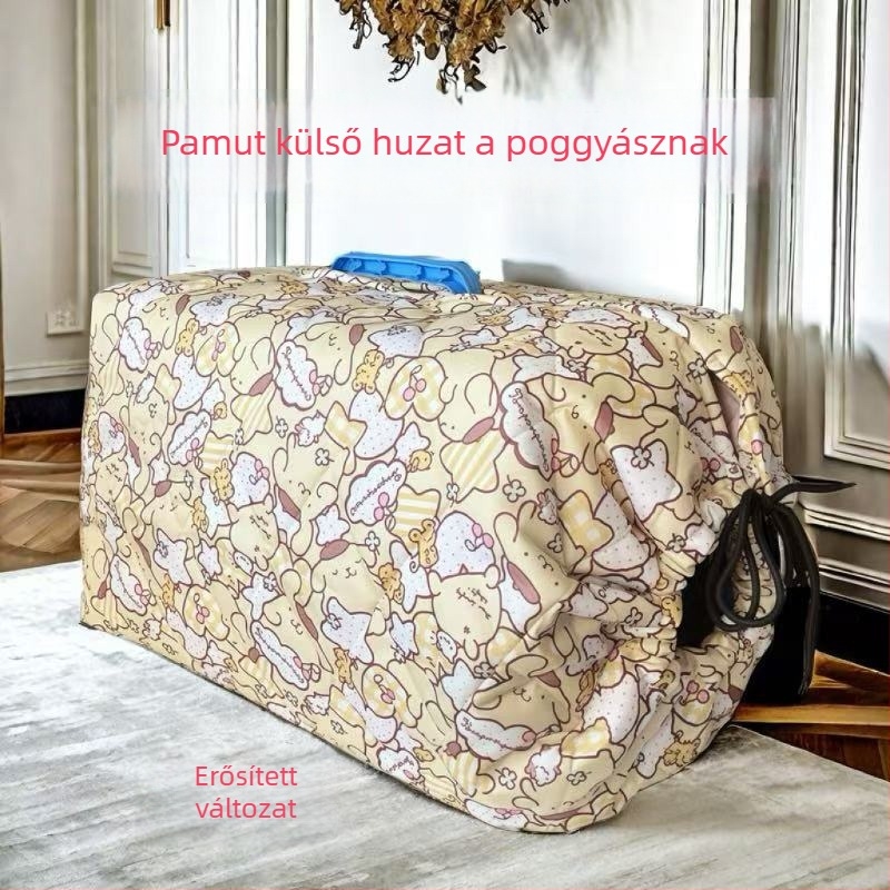 Háziállat szállító táska téli hőszigetelő takaróval, szélvédett, hordozható, vászon (Anyag: vászon; Puha: puha; Kategória: háziállat szállító táska)