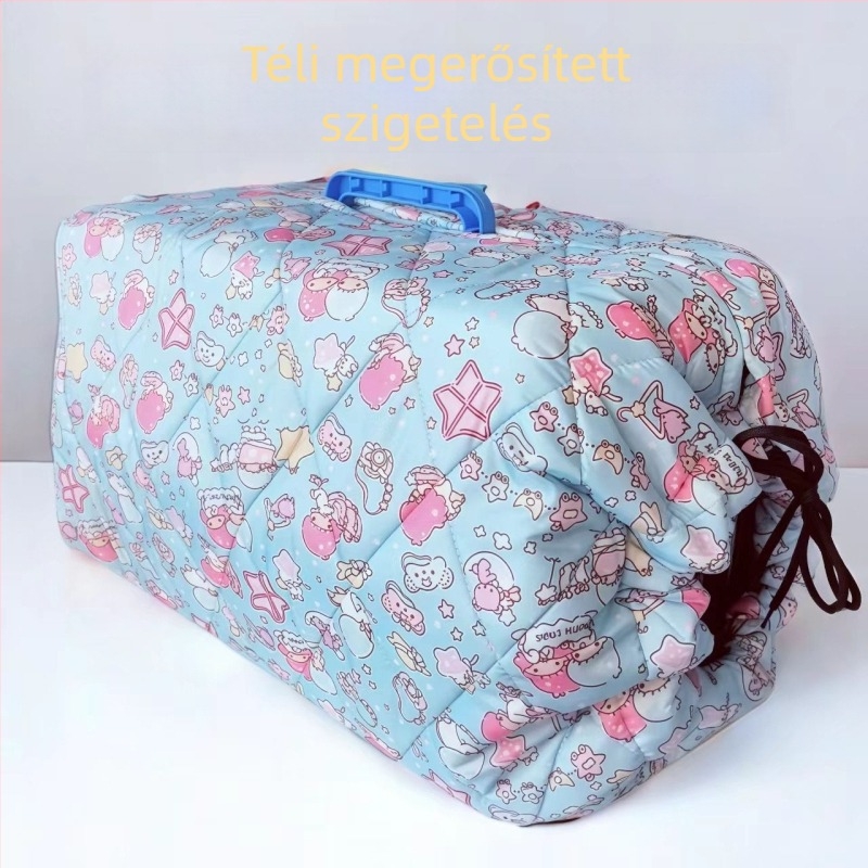 Háziállat szállító táska téli hőszigetelő takaróval, szélvédett, hordozható, vászon (Anyag: vászon; Puha: puha; Kategória: háziállat szállító táska)